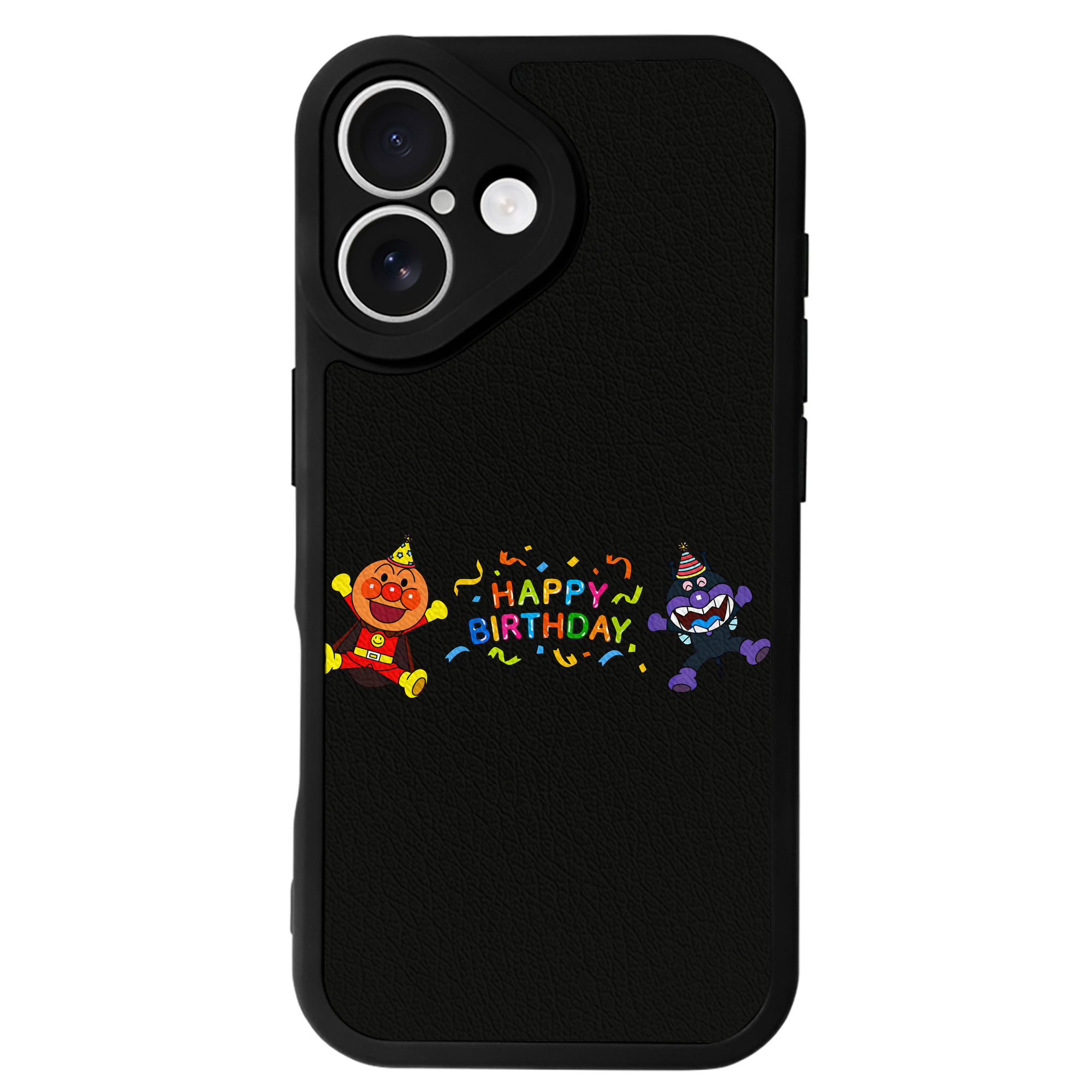 （画像用） アンパンマン Anpanman 【iPhone 16シリーズ対応】シリコンスマホケース（レザー調） 材質：シリコン